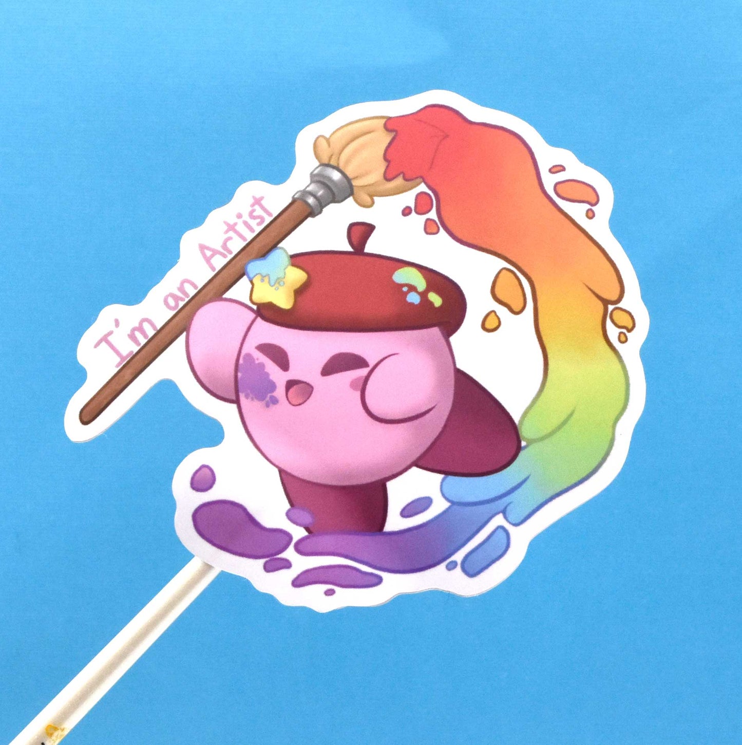 Kirby Artist Sticker