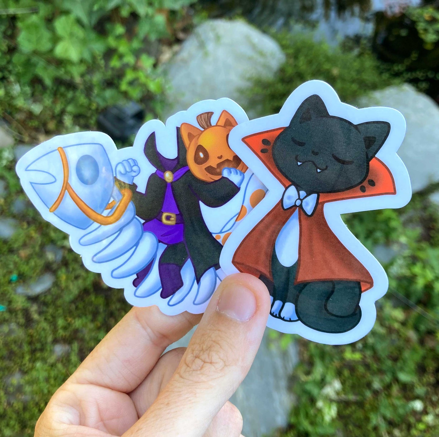 Halloween Costume Cats Sticker Pack