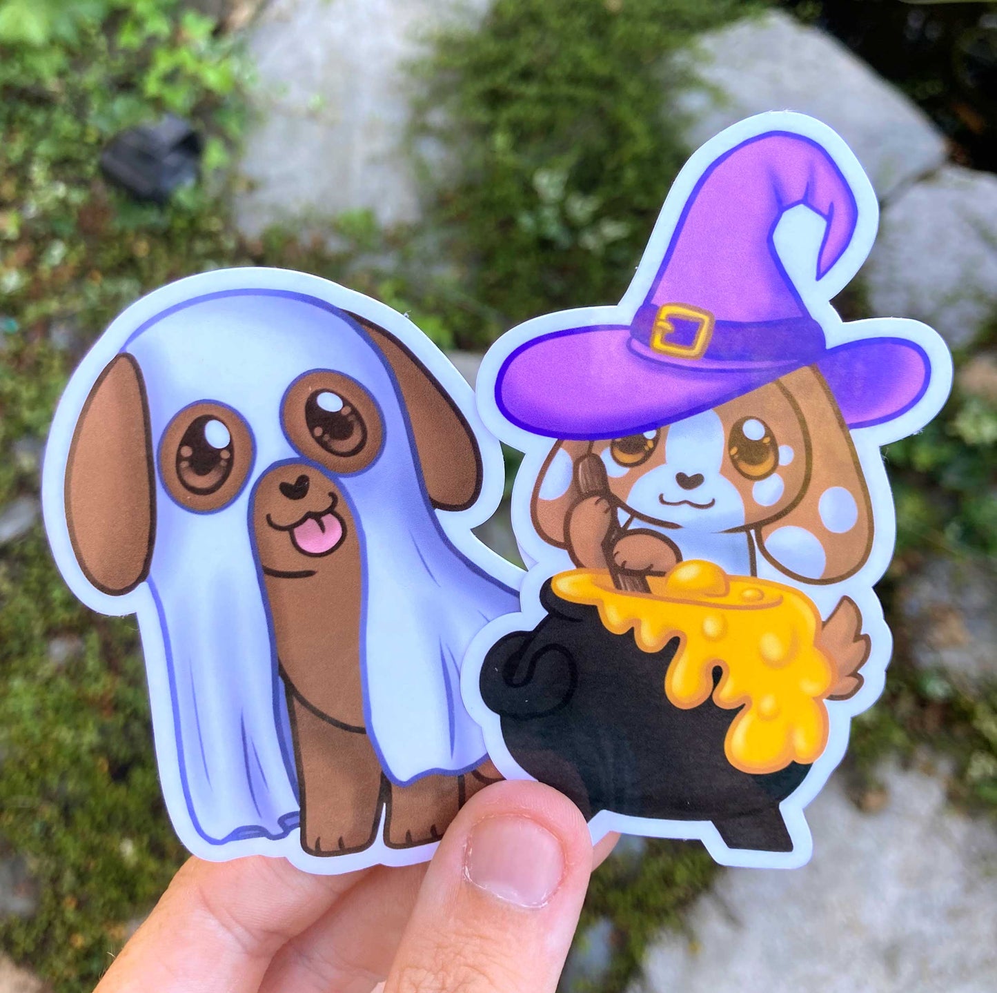 Halloween Costume Dogs Sticker Pack