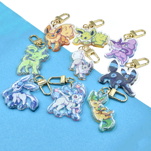 Eeveelution Acrylic Charms