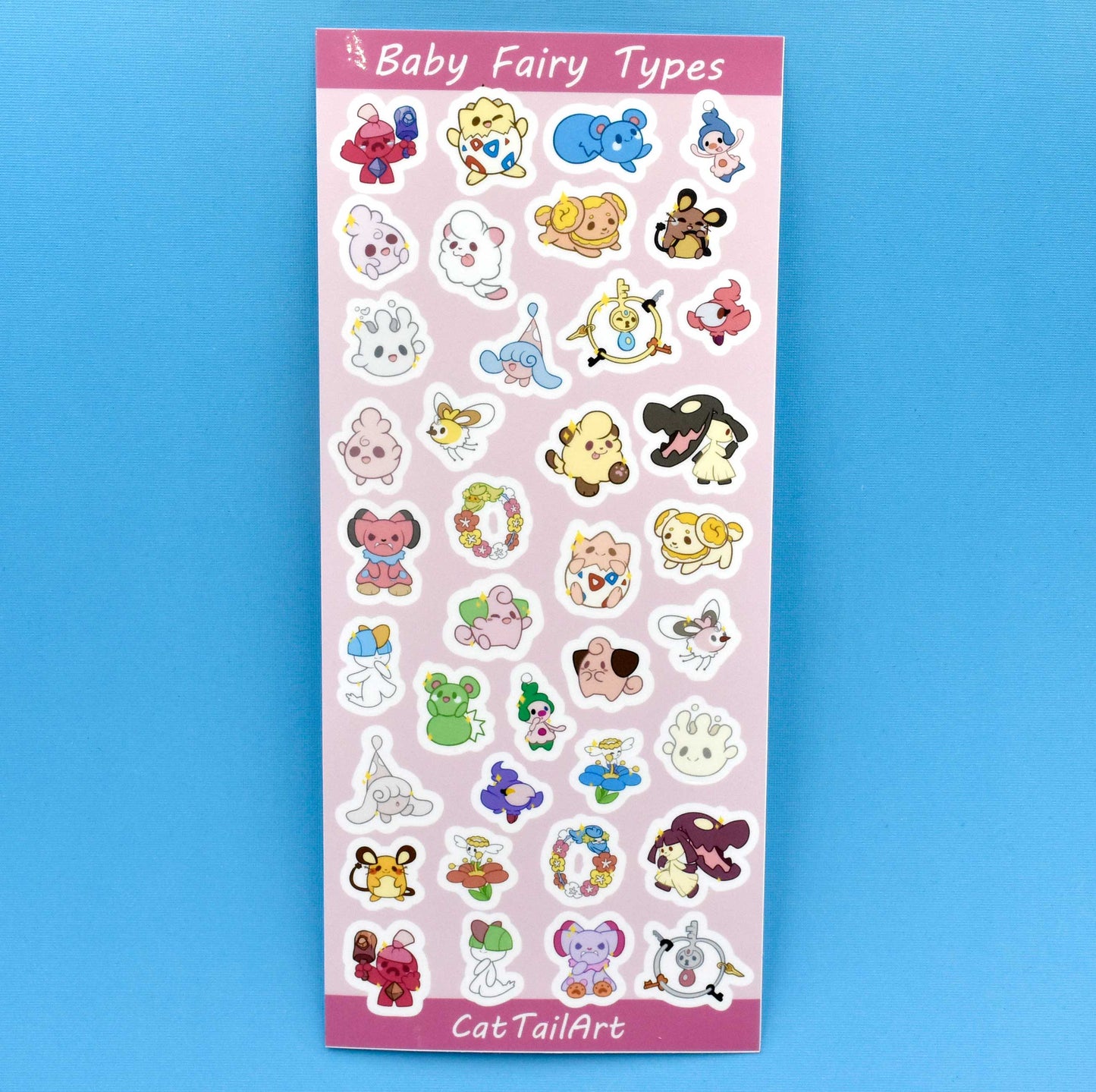 Baby Fairy Types Sticker Sheet
