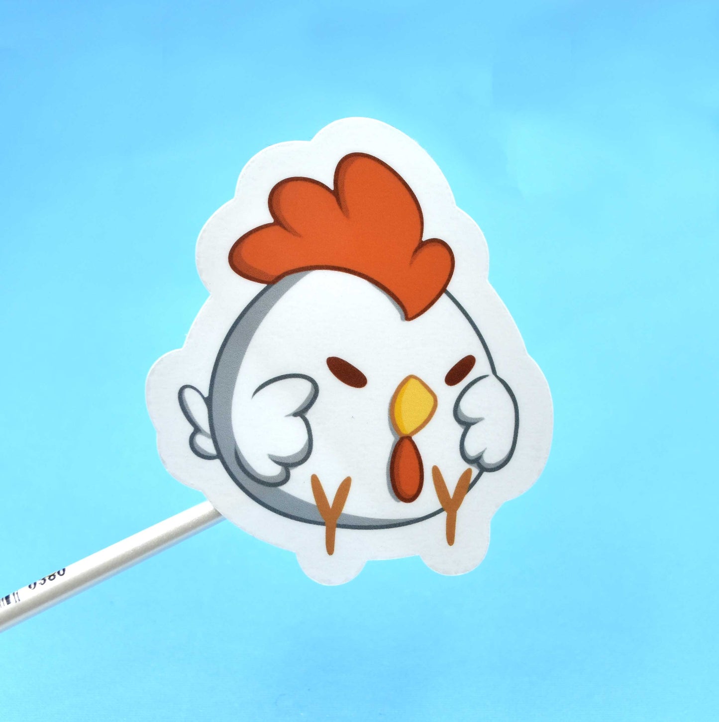 Sleepy Chicken Sticker