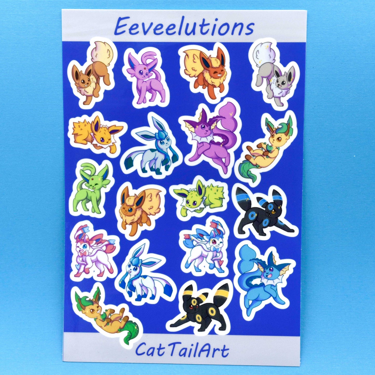 Eeveelutions sticker sheet