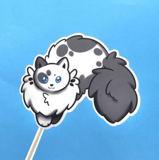 Fluffy cat Sticker