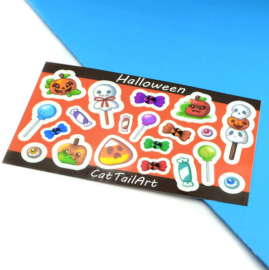 Halloween Candy Sticker Sheet