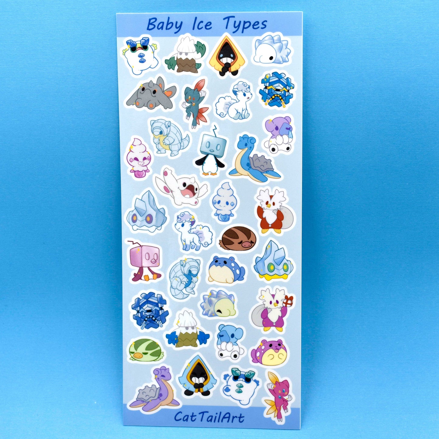 Baby Ice Types Sticker Sheet