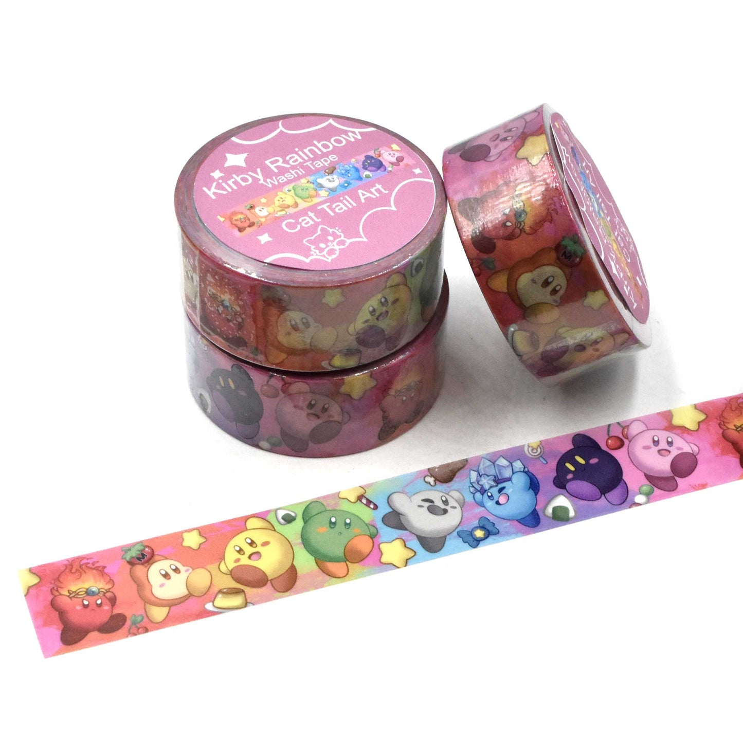 Rainbow Kirby Washi Tape