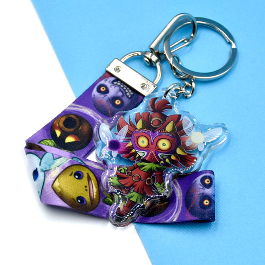 Skull Kid Acrylic Charm with lanyard