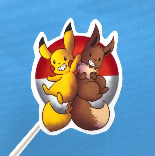 Pikachu & Eevee Sticker