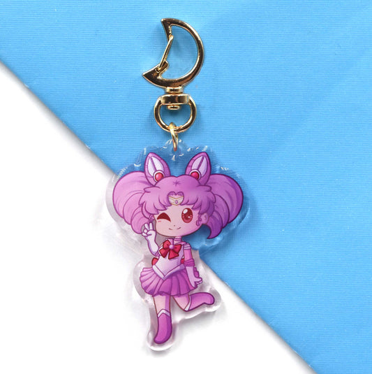 Chibi Moon Acrylic Charm