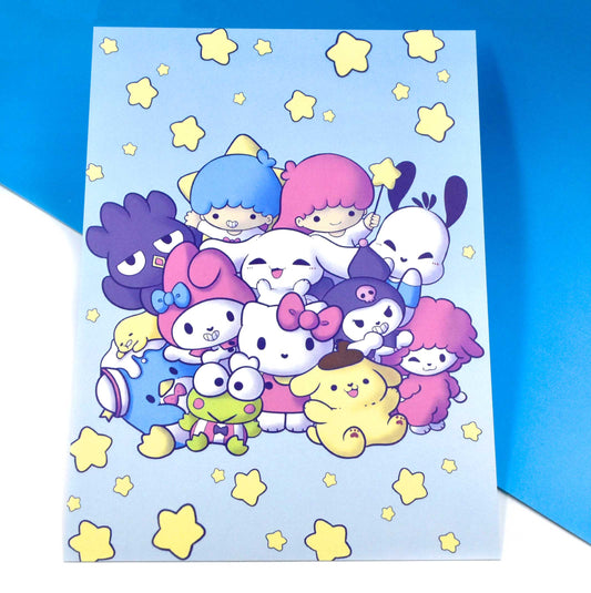 "Hello Kitty and Friends" Print