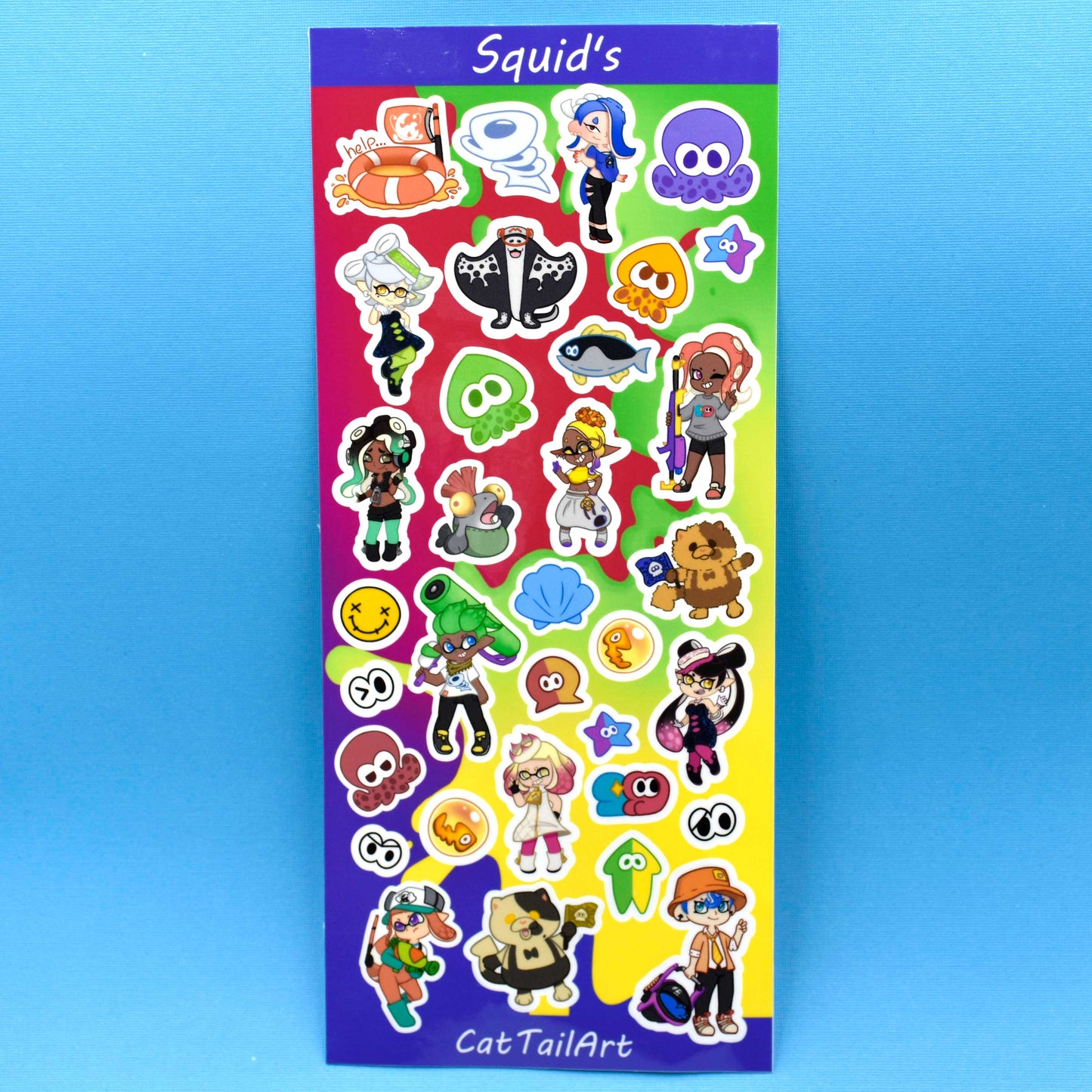 Squid Sticker Sheet