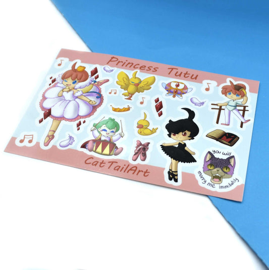 Princess Tutu Sticker Sheet