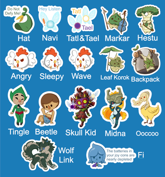 Zelda Sticker Packs