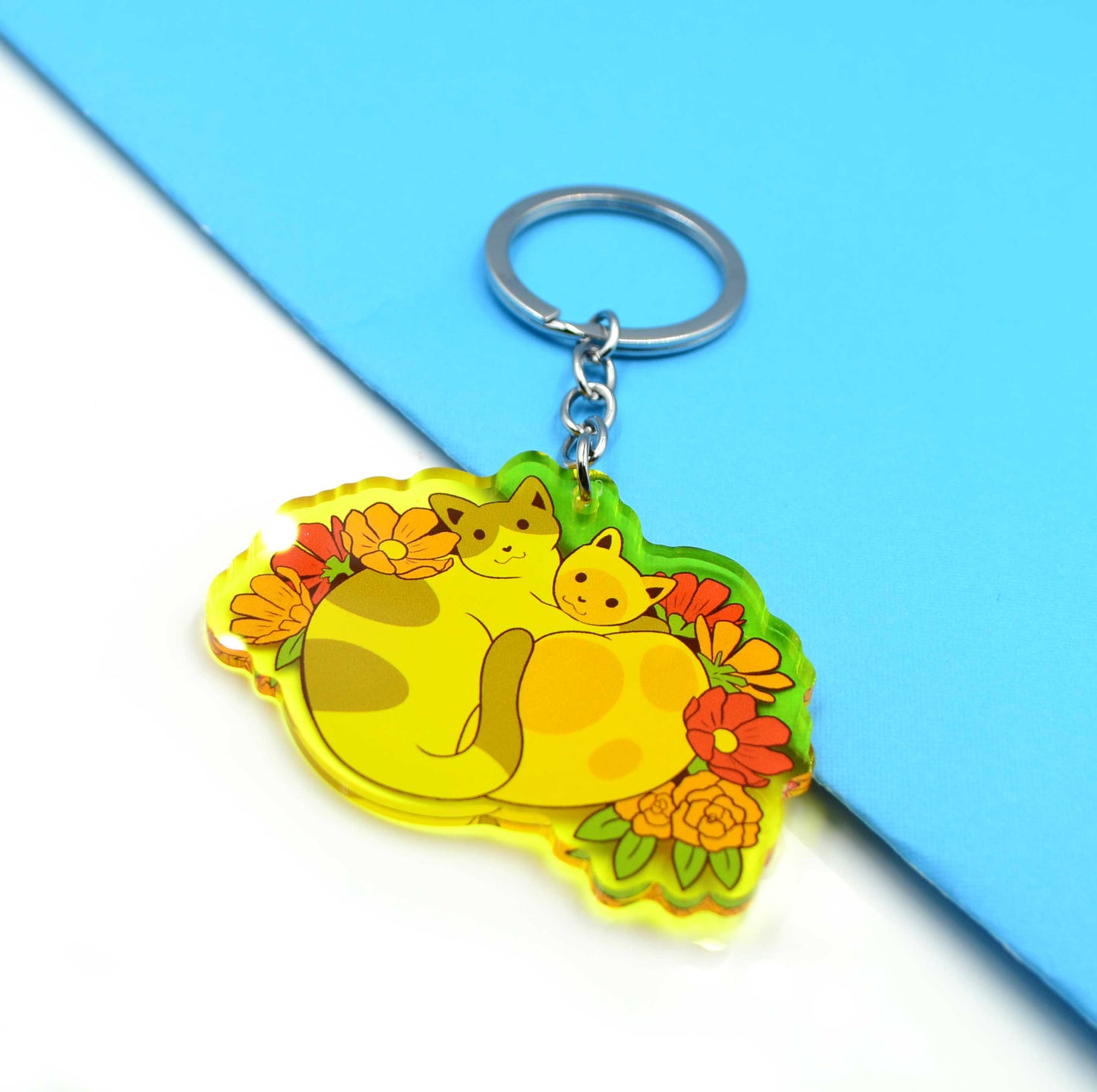 Cuddly Cats Acrylic Charm