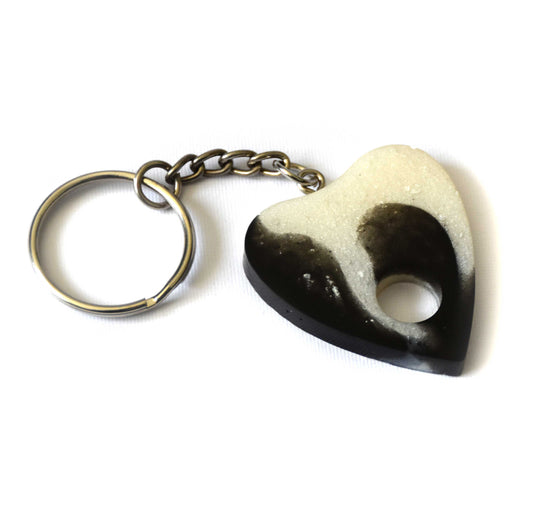 "Black and White" Ouija Keychains