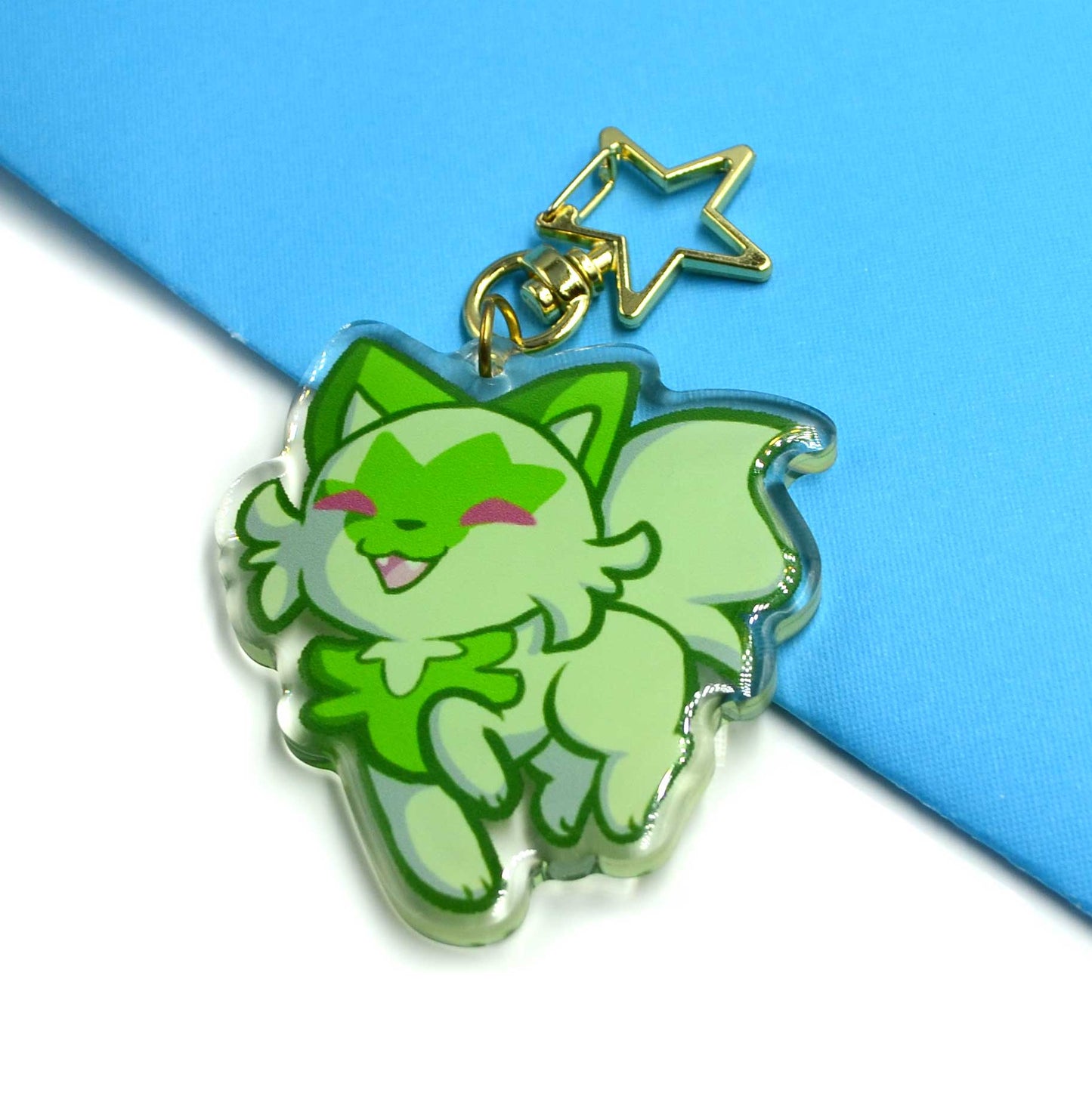 Sprigatito Acrylic Charm