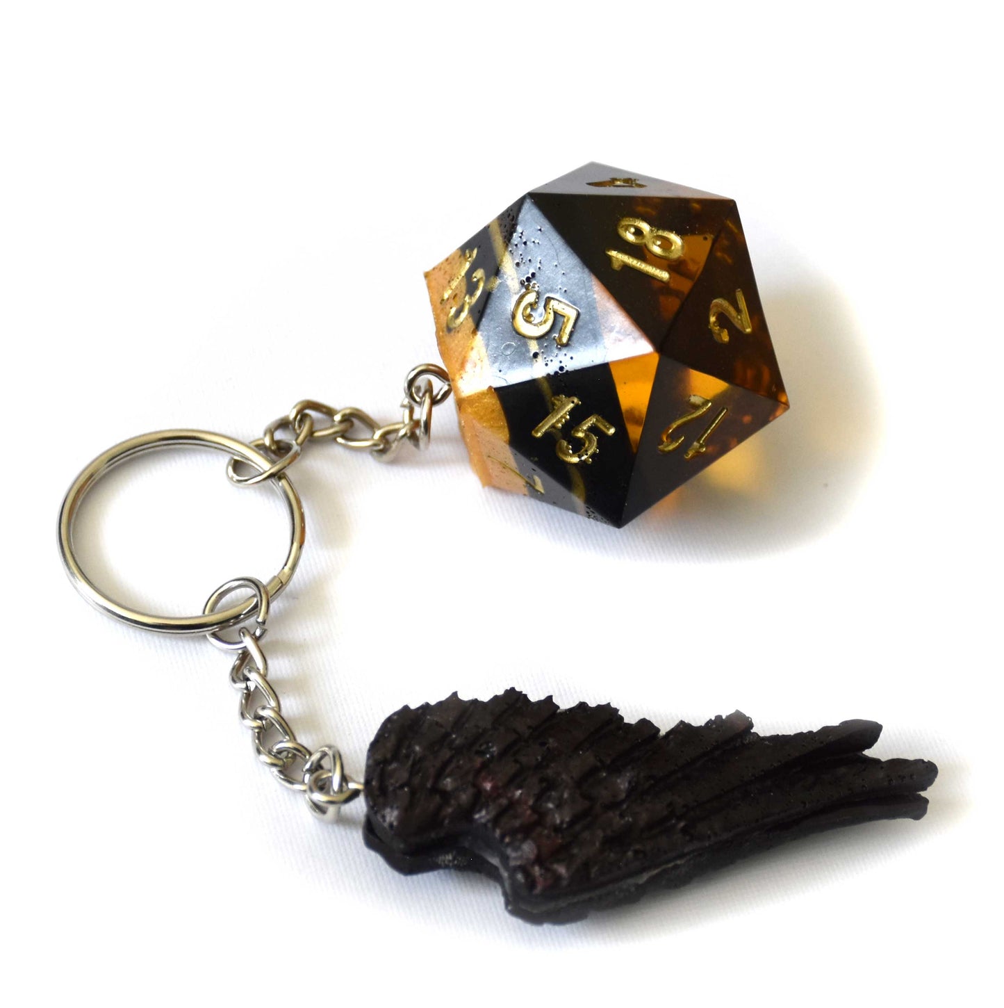 "Wing" Dice Keychains