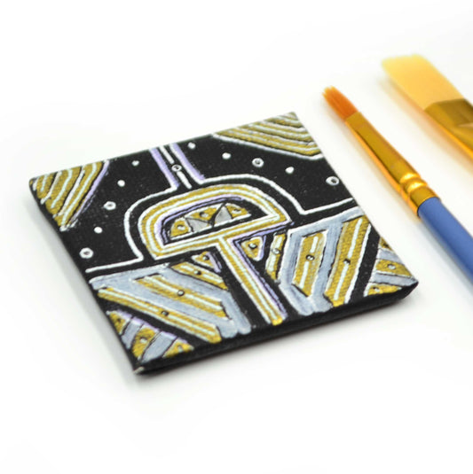 "gold and silver design" Magnet