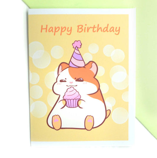 Hamster Birthday Card