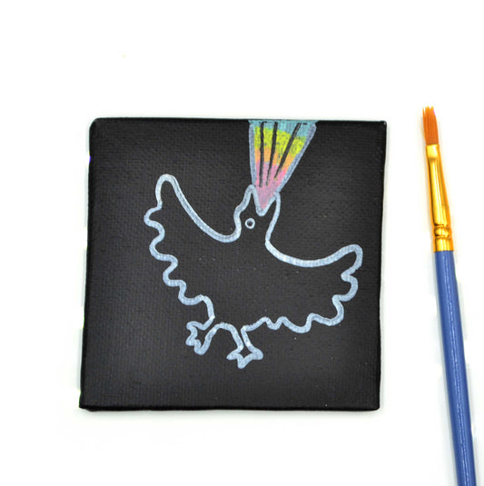 "bird on black" Magnet