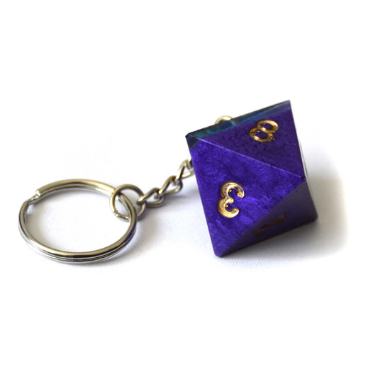 "Purple" Dice Keychains